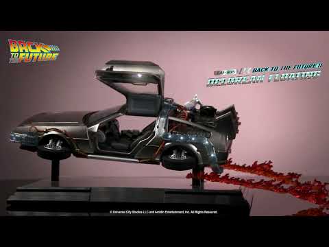 Retour vers le Futur II - Figurine Shakems Bobble Flying DeLorean 18 x 13  cm - Figurine-Discount