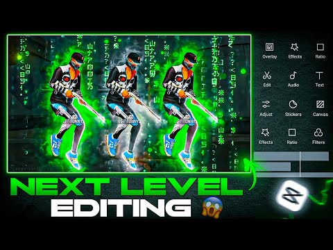 😱 Anime SKY character glow effect tutorial in Capcut | free fire video editing