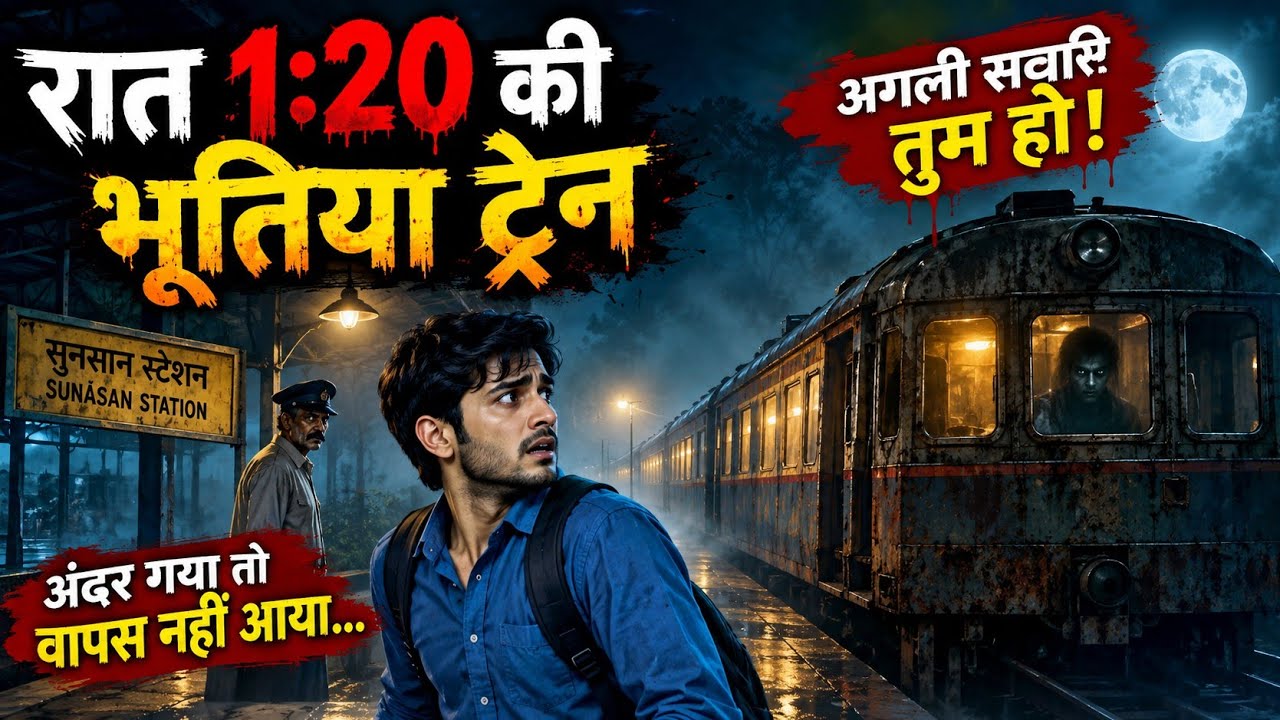 रात 1:20 की भूतिया ट्रेन 😱 | अगली सवारी कौन है? | Hindi Horror Story