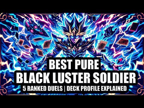 Best Pure Black Luster Soldier Dominates In Yu-Gi-Oh Ranked Duels | Deck Profile Explained