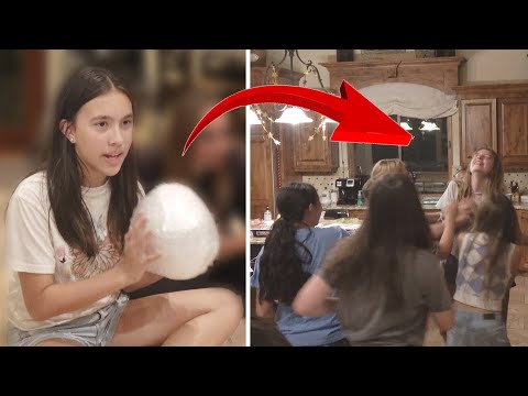THIS BALL STARTED A FIGHT AT MY BIRTHDAY PARTY!!! Mystery Saran Wrap Ball Challenge Gone Wrong!