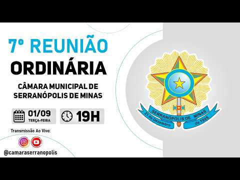 7º Reunião Ordinária 2026 - Câmara Municipal de Serranópolis de Minas