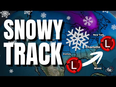 A SNOWY Storm Track Is Here...