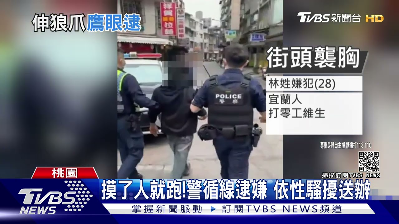 惡劣!等紅燈遭騎單車男「伸手襲胸」女行人嚇傻 警循線逮人