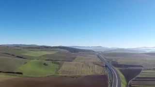 preview picture of video 'Aerial view of the highway D1 near the village Spišský Štvrtok.'