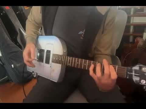 DEMO VIDEO Epiphone Airscreamer (US Customers Tax included in shipping price) 2003 - Metallic Silver with Airstream Graphic image 20