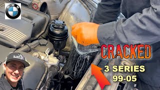 BMW 3 series - Coolant Tank Replacement and  How to Bleeding System
