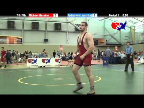 University Nat`ls FS  79 KG / 174 lbs: Michael Dessino vs. Turtogtolch Luvsardorj