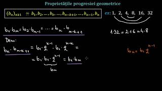 Proprietățile progresiei geometrice