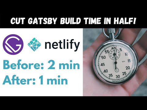 How to cut Gatsby JS build time in HALF (quick and EASY) ✂️