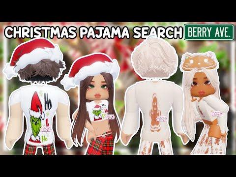 CHRISTMAS MATCHING GIRL & BOY PAJAMA SEARCH FOR BERRY...