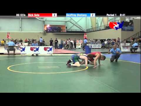 University Nat`ls FS  60 KG / 132.25 lbs: Nick Soto vs. Geoffrey Bostany