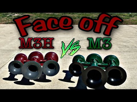 M3H vs M3 Nathan Airchime Real Train Horn battle!!