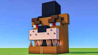 Minecraft Tutorial: How To Make A Freddy Fazbear Head House | Five Nights At Freddy's