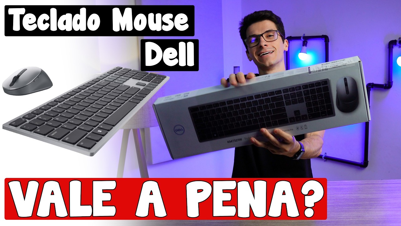 Teclado e Mouse Sem Fio Dell Vale a pena? | Multi-dispositivos Dell Km7321w