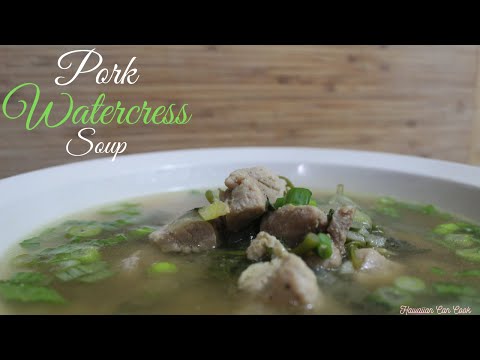 EASY PORK WATERCRESS SOUP FOR BEGINNERS