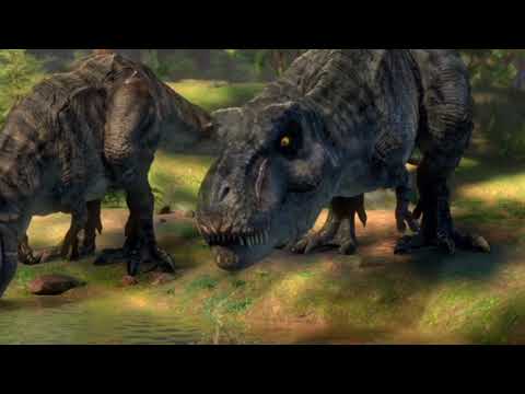 Dinosaurs calmly drink water/On request @catkawtz /Jurassic World :Camp Cretaceous season 5