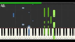 Time - Shakra | Adelina Piano synthesia tutorial