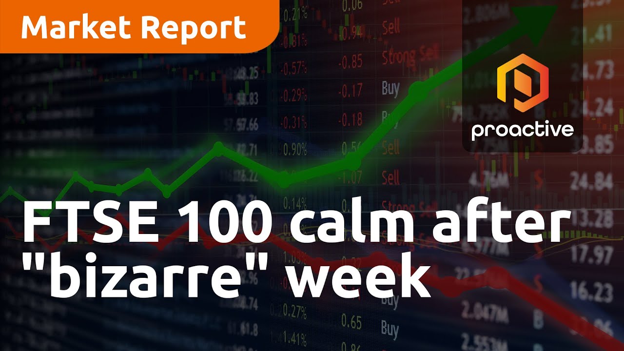 FTSE 100 calm after "bizarre" week - Market Report