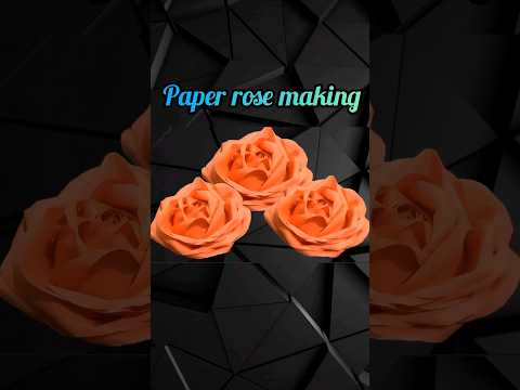 Origami paper rose making tutorial | #shorts #crafts #paperrose