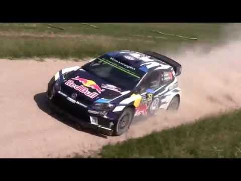 Ogier on the limit WRC 73 Rally Poland 2016