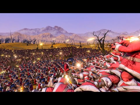 10 000 Red Coats VS 20 000 Santas | ULTIMATE EPIC BATTLE SIMULATOR 2 | UEBS 2 | UEBS 2022