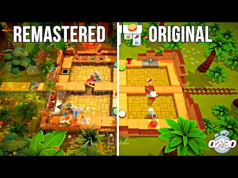 Overcooked! Remastered Vs Original Graphics Comparisons (Overcooked! All You Can Eat)