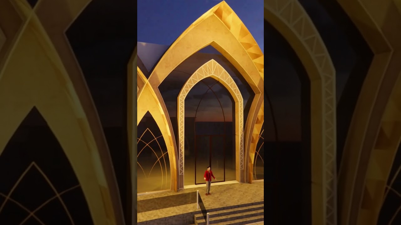 Banquet facade design 2024 #banquethall #weddinghall #interiordesign #ytshorts #architecture