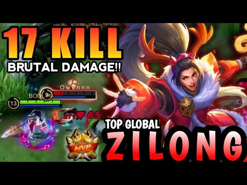 Brutal Damage!! Zilong Best Build 2021 - Top Global Zilong Gameplay | Mobile Legends