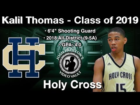 Kalil Thomas Highlights (vs. St. Augustine/Cohen) - Holy Cross 2019 G
