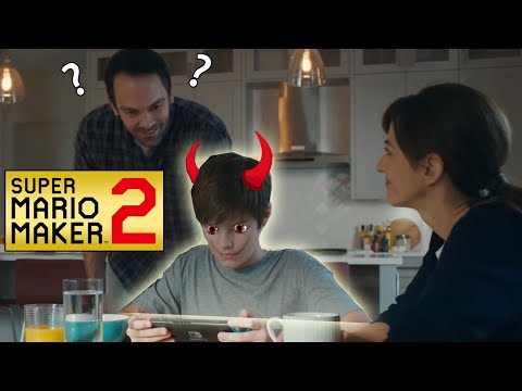A Kid Makes Hot Garbage For His Dad in Mario Maker 2...