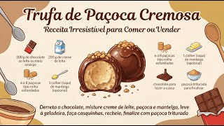 Trufa de Paçoca[Receita na Descrição]????????Por Que a Trufa de Paçoca é Uma das Mais Vendidas do Brasil????????