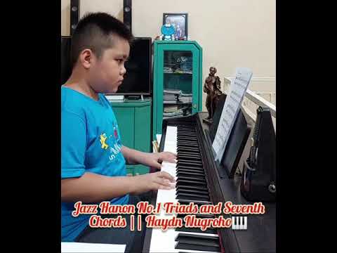 Jazz Hanon No.1 Triads and Seventh Chords || Haydn Nugroho🎹 #jazz #hanon