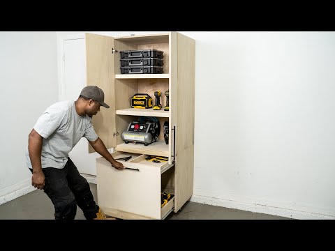 DIY Garage Cabinet Storage (With multipurpose drawer) – Part 1  | DIY Creators