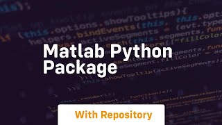 matlab python package