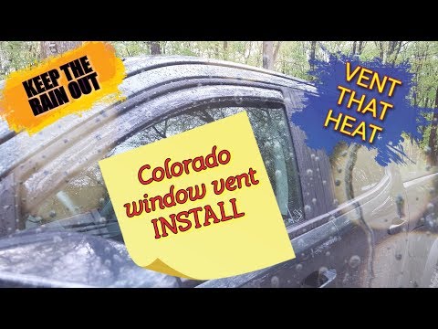 Colorado ZR2 MOD AVS vent visor install | some problems