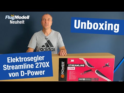 Streamline 270X von D-Power-Modellbau – Elektrosegler im FlugModell- Unboxing