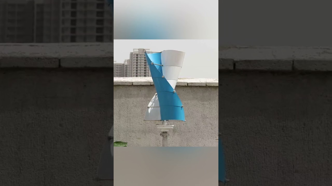 Spiral wind turbine generator, 2000 Watts for home use.