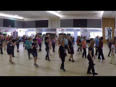 K Is For Kicks line dance (w/ talkthrough) @ Palm Springs Winter Break 2018; Saturday 27 January