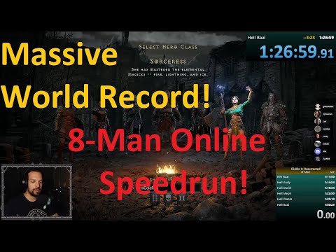 World Record! 8-Man Speedrun! 1:26:58 - Diablo 2 Resurrected