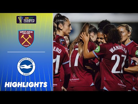 Martinez Magic! 🤩 West Ham Fight Back To Beat Brighton | Subway Women's League Cup Highlights 25/26