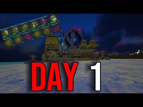 DAY 1 of becoming THE FATTEST Solo - INX Solo - ARK Survival Evolved