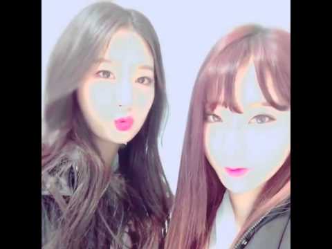 150211 나인뮤지스 경리 인스타그램 with. 민하