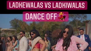Download lagu Ladkewalas vs Ladkiwalas| Sangeet Face off | Swing it with Anu | bride and groom dance off | Wedding mp3