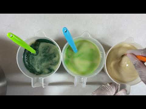 Making and Cutting Watermelon Cold Process Soap