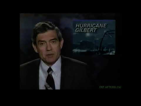 1988 CBS Special Report on Hurricane Gilbert with Dan Rather Commercial