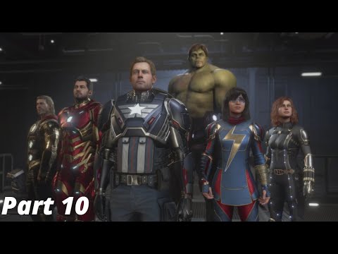 MARVEL'S AVENGERS Walkthrough Gameplay Part 10 - WARSHIP BOSS!