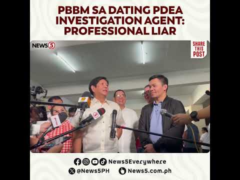 PBBM, tinawag na 'professional liar' si dating PDEA investigation agent Jonathan Morales