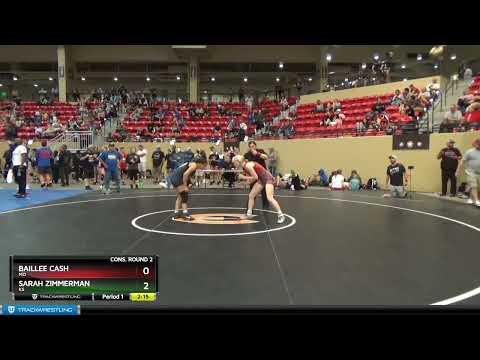 112 Lbs Cons. Round 2 - Baillee Cash, MO Vs Sarah Zimmerman, KS Eb89