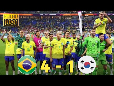 Brazil vs South Korea 4 - 1 I Highlight & Goals I World Cup 2022